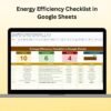 Energy Efficiency Checklist in Google Sheets