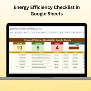 Energy Efficiency Checklist in Google Sheets