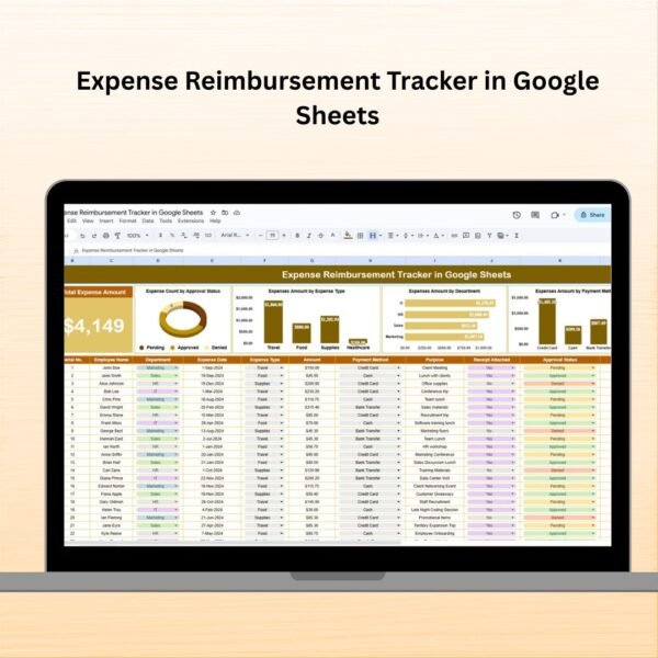Expense Reimbursement Tracker in Google Sheets
