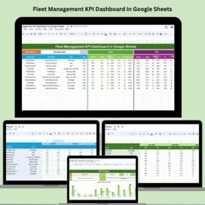 Fleet Management KPI Dashboard in Google Sheets