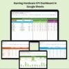 Gaming Hardware KPI Dashboard in Google Sheets