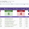 Home Maintenance Checklistin Google Sheets - Image 2