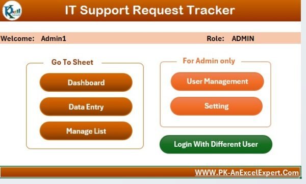 IT Support Request Tracker in Excel - Image 3