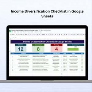 Income Diversification Checklist in Google Sheets