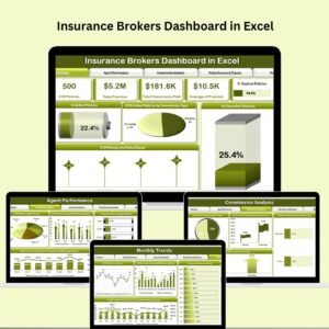 Insurance Brokers Dashboard in Excel