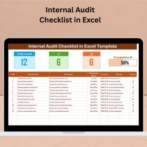 Internal Audit Checklist in Excel
