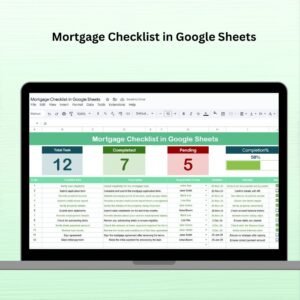 Mortgage Checklist in Google Sheets
