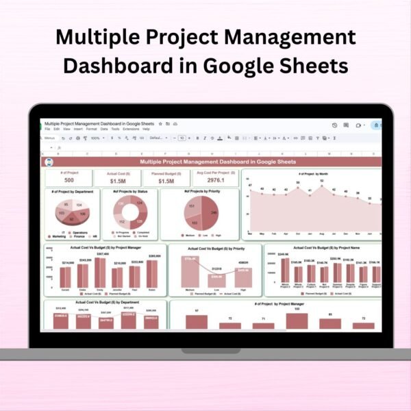 Multiple Project Management Dashboard in Google Sheets