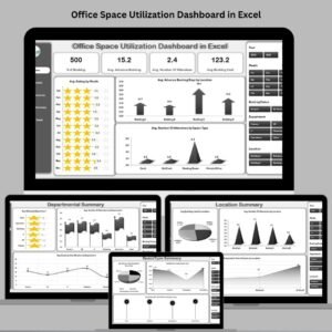 Office Space Utilization Dashboard in Excel