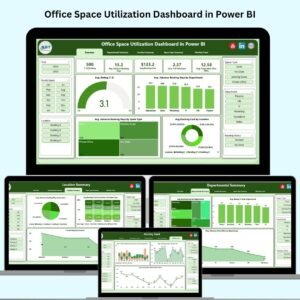 Office Space Utilization Dashboard in Power BI