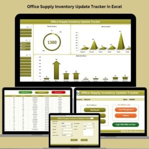 Office Supply Inventory Update Tracker in Excel