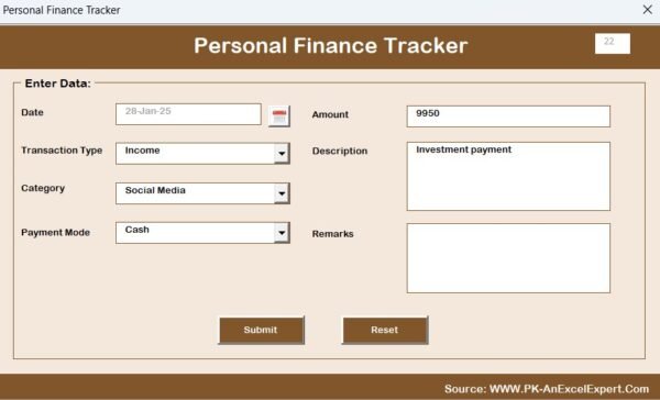 Personal Finance Tracker in Excel - Image 7