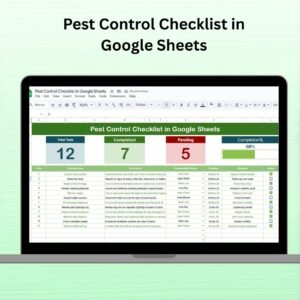 Pest Control Checklist in Google Sheets