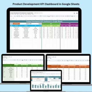 Product Development KPI Dashboard in Google Sheets
