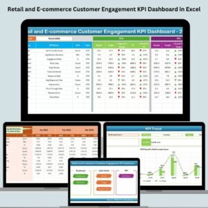 Retail and E-commerce Customer Engagement KPI Dashboard in Excel