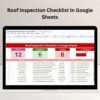 Roof Inspection Checklist in Google Sheets