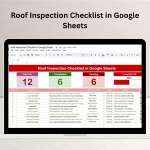 Roof Inspection Checklist in Google Sheets