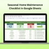 Seasonal Home Maintenance Checklist in Google Sheets