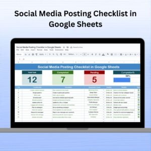 Social Media Posting Checklist in Google Sheets