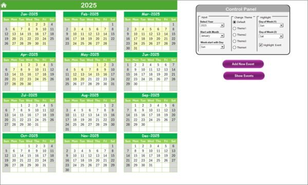 Technology Logistics Customer Experience Calendar in Excel - Image 3