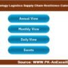 Technology Logistics Supply Chain Resilience Calendar in Excel - Image 2