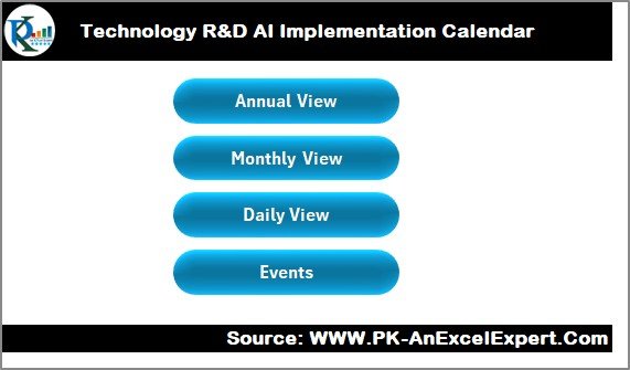 Technology R&D AI Implementation Calendar