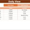 Technology R&D Supply Chain Resilience Calendar in Excel - Image 5