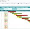 Weekly Project Plan (Gantt Chart) in Google Sheets - Image 2