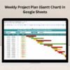 Weekly Project Plan (Gantt Chart) in Google Sheets