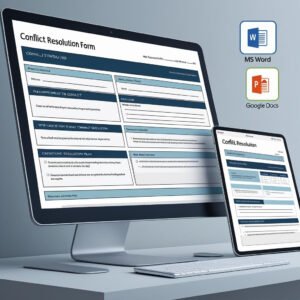 Conflict Resolution Form Template in MS Word and Google Docs