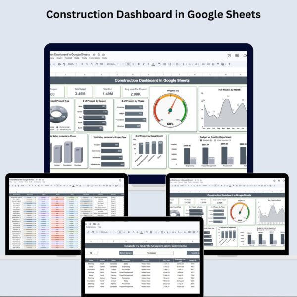 Construction Dashboard in Google Sheets