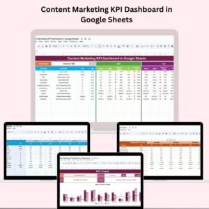 Content Marketing KPI Dashboard in Google Sheets