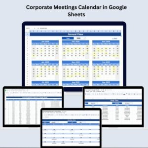 Corporate Meetings Calendar in Google Sheets