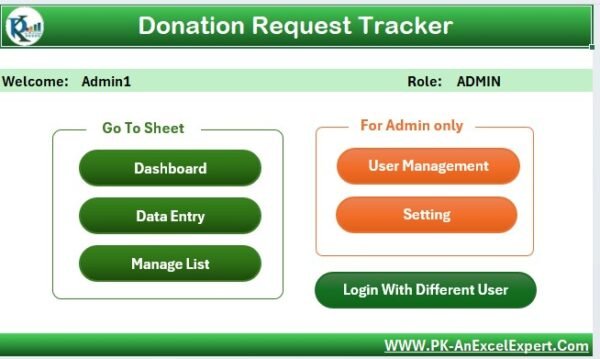 Donation Request Tracker in Excel - Image 3