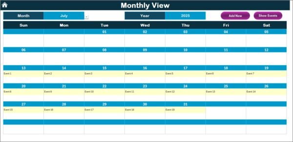 Education IT Customer Experience Calendar in Excel - Image 4
