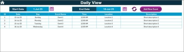 Education IT Customer Experience Calendar in Excel - Image 5