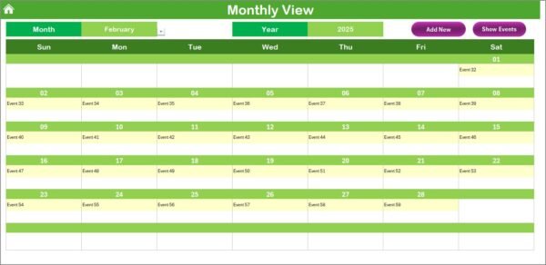 Education Quality Control AI Implementation Calendar in Excel - Image 4