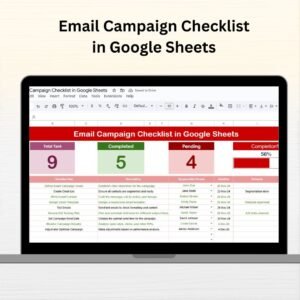 Email Campaign Checklist in Google Sheets