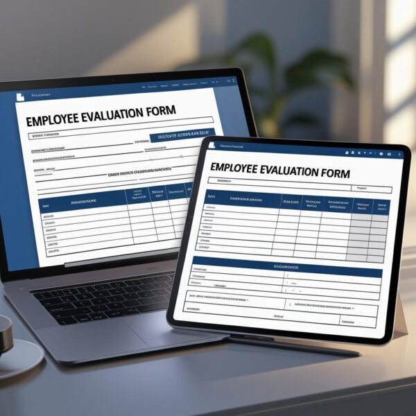 Employee Evaluation Form in MS Word and Google Docs