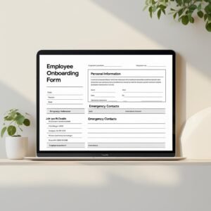Employee Onboarding Form Template in MS word and Google Docs
