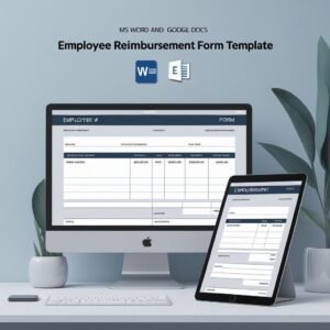 Employee Reimbursement Form Template in MS Word and Google Docs