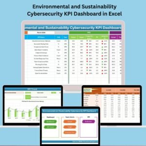 Environmental and Sustainability Cybersecurity KPI Dashboard in Excel