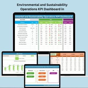 Environmental and Sustainability Operations KPI Dashboard in Excel