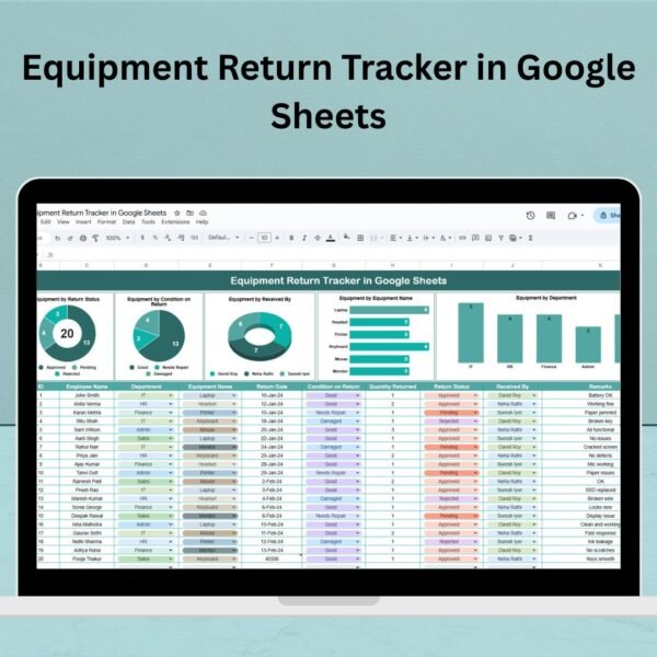 Equipment Return Tracker in Google Sheets