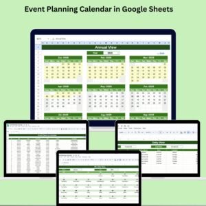 Event Planning Calendar in Google Sheets