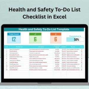 Health and Safety To-Do List Checklist in Excel