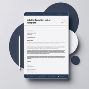 Job Confirmation Letter Template in MS Word and Google Docs