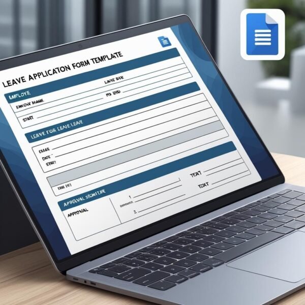 Leave Application Form Template in MS Word and Google Docs