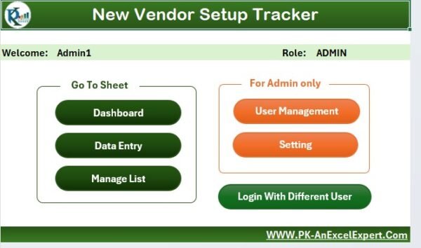 New Vendor Setup Tracker in Excel - Image 3