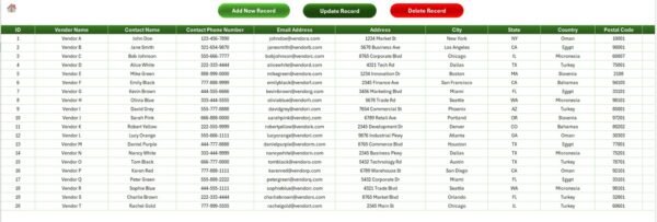 New Vendor Setup Tracker in Excel - Image 5